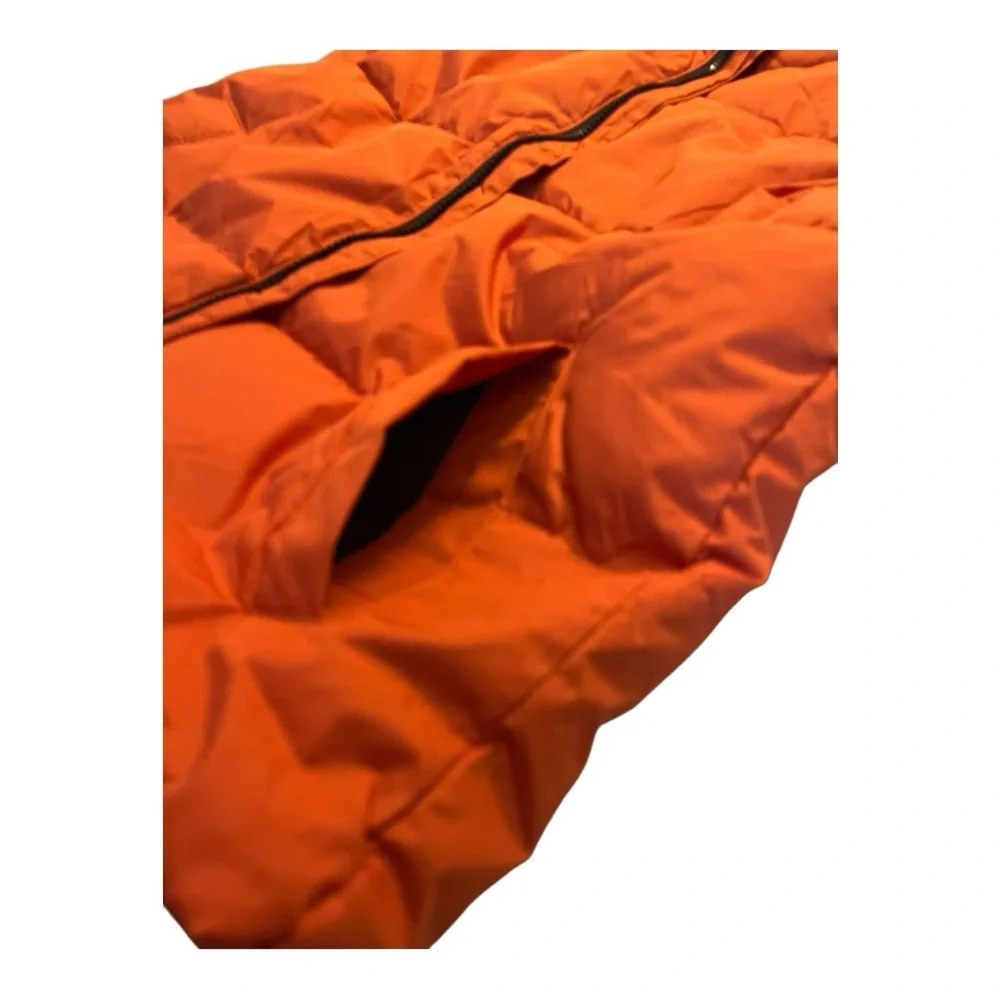 Old Navy Boys Orange Puffer Vest‎ Size L (10–12) Zip Front